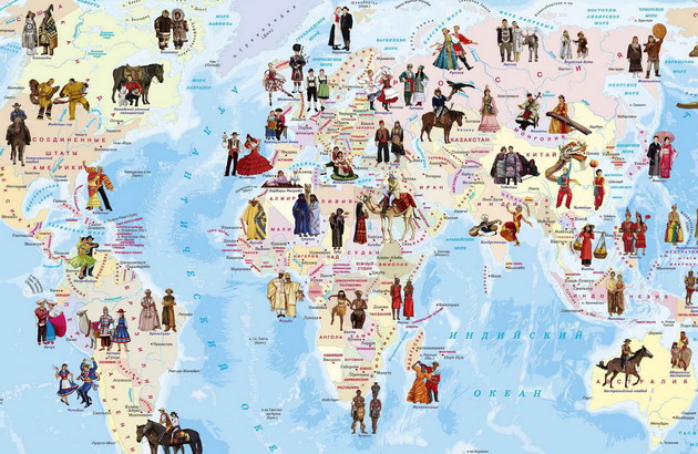 проживание народов в древности на карте мира